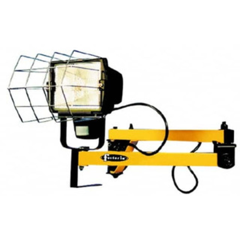 Fostoria 24 Inch, Pivot, Bracket Mounted, Halogen, Yellow, Dock Light 500 Watt, 120 Volt, Nonmagnifying DKL-24-QH-A - 86751344