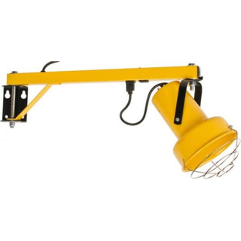 Fostoria 24 Inch, Pivot, Bracket Mounted, Incandescent, Yellow, Dock Light 300 Watt, 120 Volt, Nonmagnifying DKL-24-A - 86751302