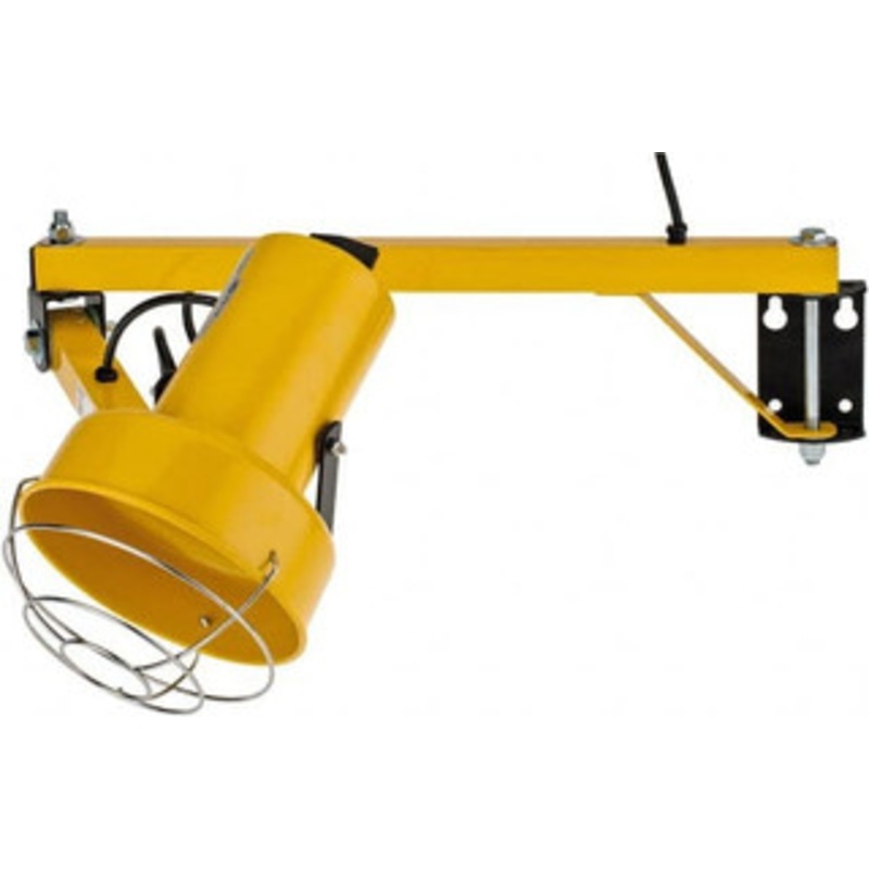 Fostoria 40 Inch, Pivot, Bracket Mounted, Incandescent, Yellow, Dock Light 300 Watt, 120 Volt, Nonmagnifying DKL-40VA-A - 86751369