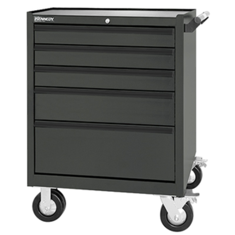 Kennedy 29 5-Drawer Maintenance Pro Roller Cabinet K2000 Series - Black - 295MPBK