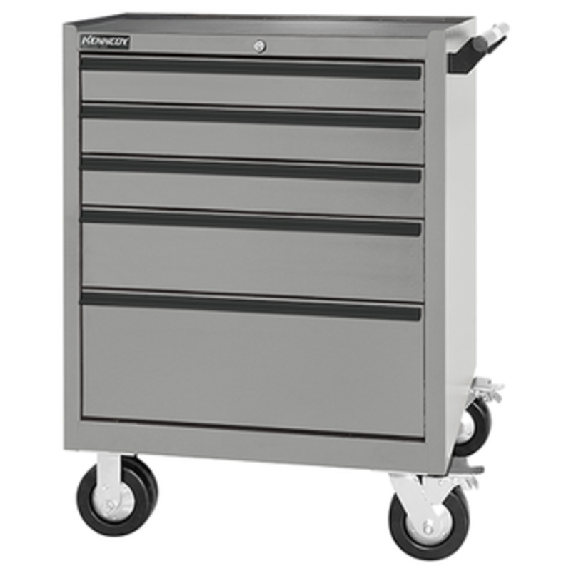 Kennedy 29 5-Drawer Maintenance Pro Roller Cabinet K2000 Series - Grey - 295MPGY