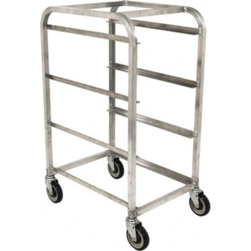 Winholt 19 Wide x 27 Long x 41 High Tote Cart Aluminum, Gray, 3 Slots, 3 Totes 104264 - 89804538