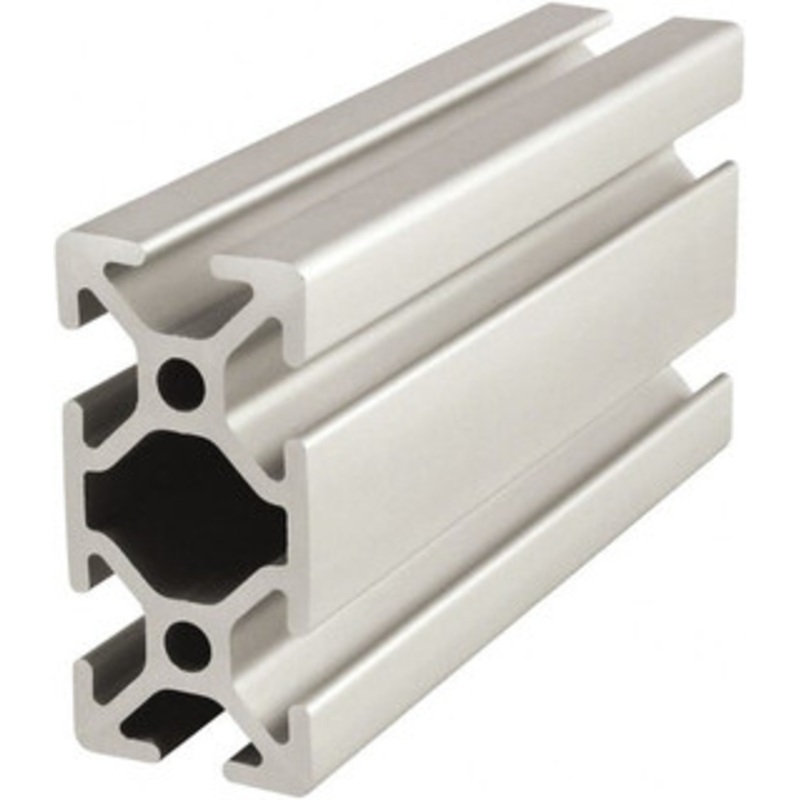 80/20 Inc. 4 Meters Long x 25 mm Wide x 50 mm Deep, T-Slotted Aluminum Extrusion Clear Anodized Finish 25-2550-4M - 65915472
