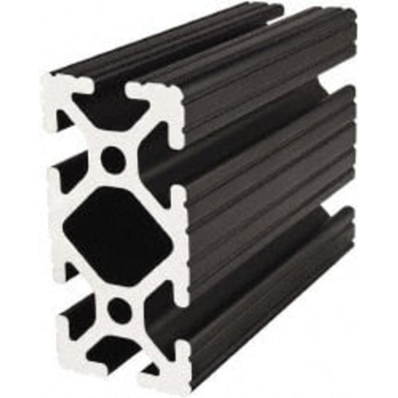 80/20 Inc. 145 Inches Long x 1-1/2 Inches Wide x 3 Inches High, T Slotted Aluminum Extrusion 2.0798 Square Inches, Black Anodized Finish 1530-BLACK-145 - 61998589