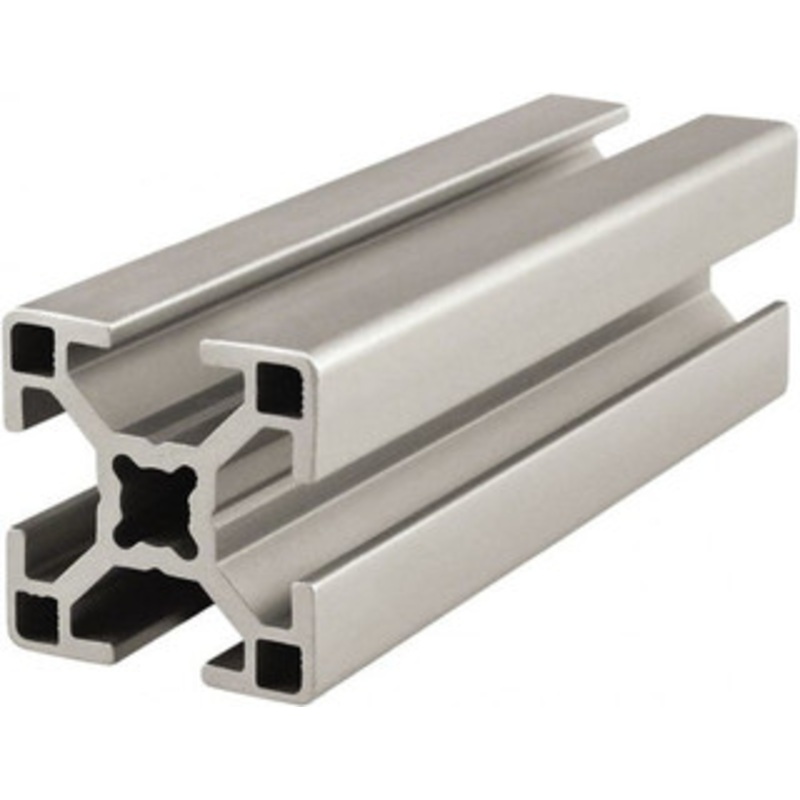 80/20 Inc. 4 Meters Long x 30 mm Wide x 30 mm Deep, T-Slotted Aluminum Extrusion Clear Anodized Finish 30-3030-4M - 65915456