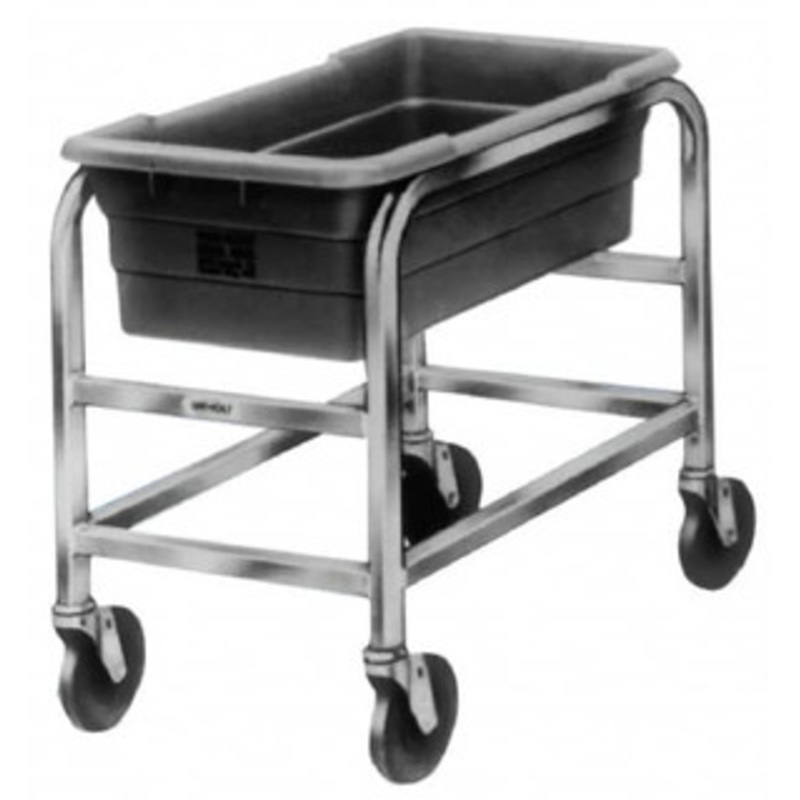 Winholt 16 Wide x 28 Long x 33 High Tote Cart Aluminum, Gray, 2 Slots, 2 Totes 104230 - 89804520