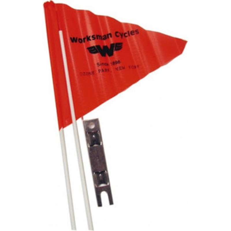 Worksman Cycles Bicycle & Scooter Accessories, Type: Safety Flag, For Use With: Bicycle, Tricycle 3978-2PC - 53697397