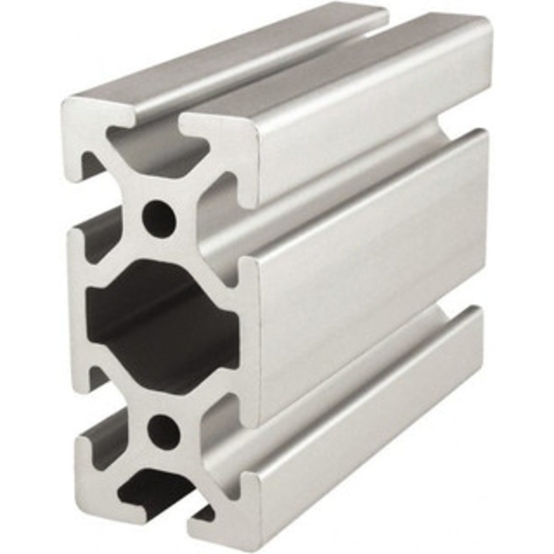80/20 Inc. 4 Meters Long x 40 mm Wide x 80 mm Deep, T-Slotted Aluminum Extrusion Clear Anodized Finish 40-4080-4M - 07686686