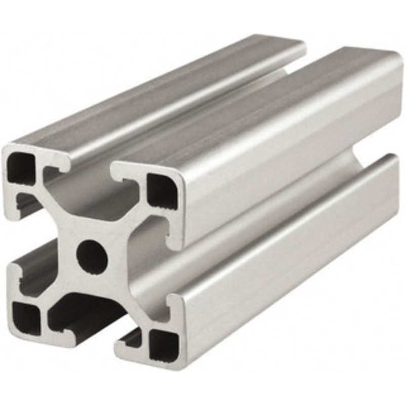 80/20 Inc. 6 Meters Long x 40 mm Wide x 40 mm Deep, T-Slotted Aluminum Extrusion Clear Anodized Finish 40-4040-LITE-6M - 66481425