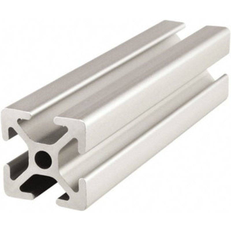 80/20 Inc. 4 Meters Long x 25 mm Wide x 25 mm Deep, T-Slotted Aluminum Extrusion Clear Anodized Finish 25-2525-4M - 65915480