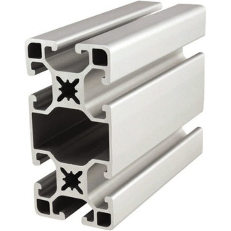 80/20 Inc. 4 Meters Long x 40 mm Wide x 80 mm Deep, T-Slotted Aluminum Extrusion Clear Anodized Finish 40-4080-UL-4M - 65915373
