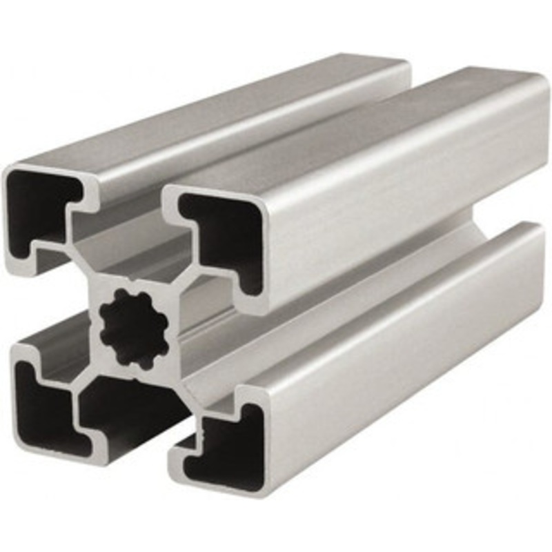 80/20 Inc. 6 Meters Long x 45 mm Wide x 45 mm Deep, T-Slotted Aluminum Extrusion Clear Anodized Finish 45-4545-LITE-6M - 65915332