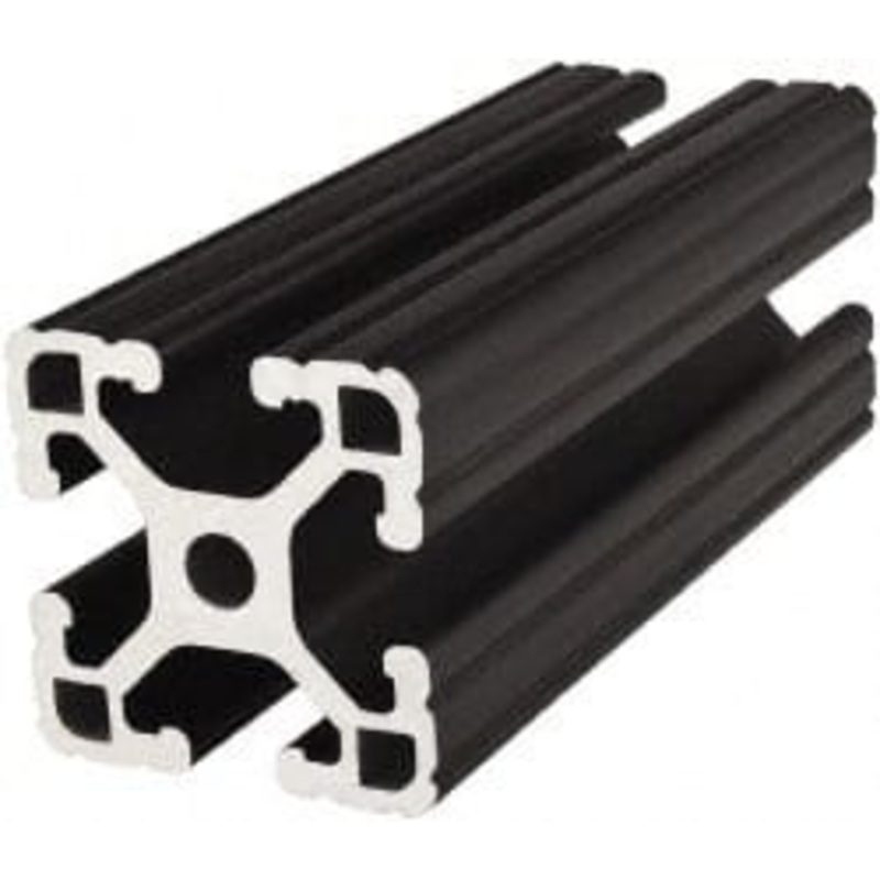 80/20 Inc. 145 Inches Long x 1-1/2 Inches Wide x 3 Inches High, T Slotted Aluminum Extrusion 1.7288 Square Inches, Black Anodized Finish 1530L-BLACK-145 - 61998563