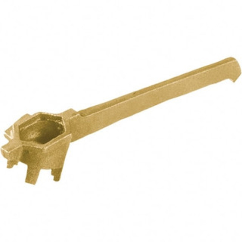 Wesco Industrial Products Drum & Tank Accessories, Type: Bung Nut Socket, For Use With: 30 Gallon & 55 Gallon Drums, Material: Bronze, Height (Inch): 3-1/4, Overall Length (Inch): 12, Width (Inch): 2-1/2 272016 - 77733491