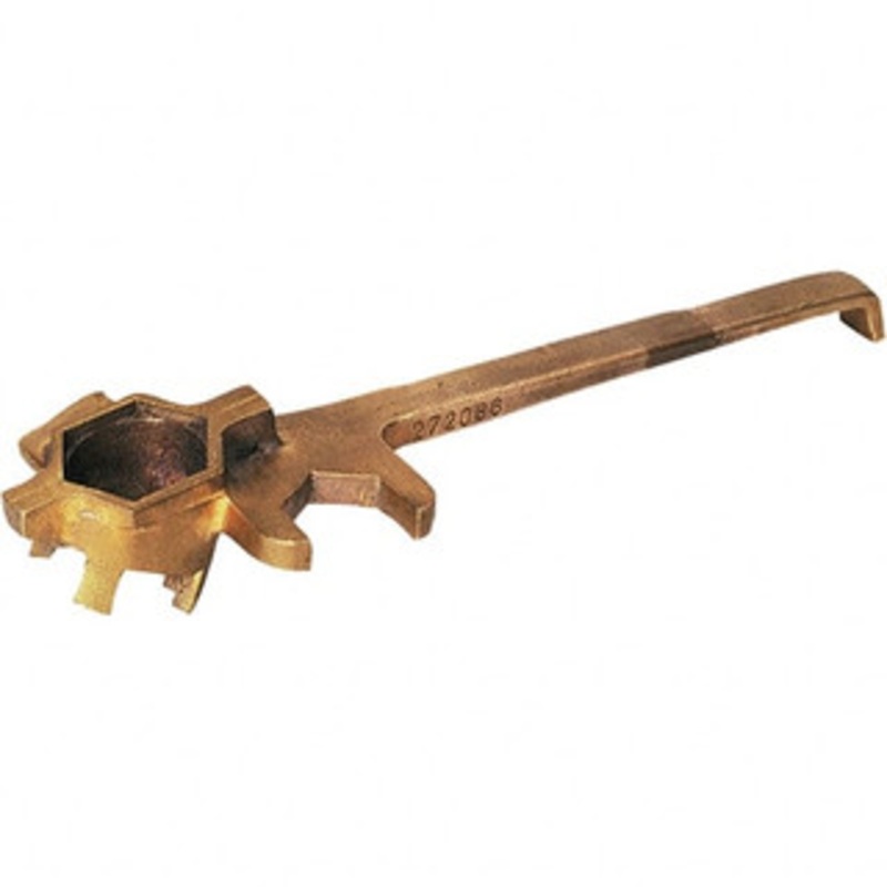 Wesco Industrial Products Drum & Tank Accessories, Type: Drum Plug Wrench, For Use With: 30 Gallon & 55 Gallon Drums, Material: Bronze, Height (Inch): 3-1/8, Overall Length (Inch): 11-1/2, Width (Inch): 3-5/8 272086 - 88501531