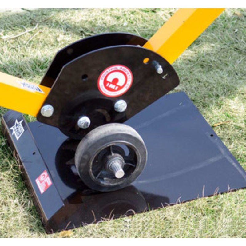 Wheel Chocks 18 x 16, for Magnetic Manhole Cover Lift Dolly Systems - MCLWC18X16