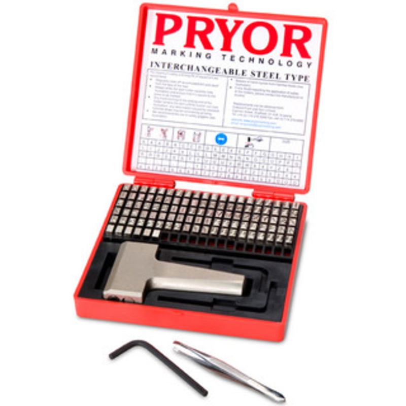 Pryor Alphanumeric Imperial Fount Set, 5 mm (3/16) - TIFH050