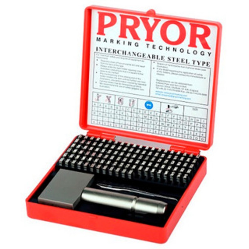 Pryor Alphanumeric Imperial Fount Set, 6 mm (1/4) - TIFH060